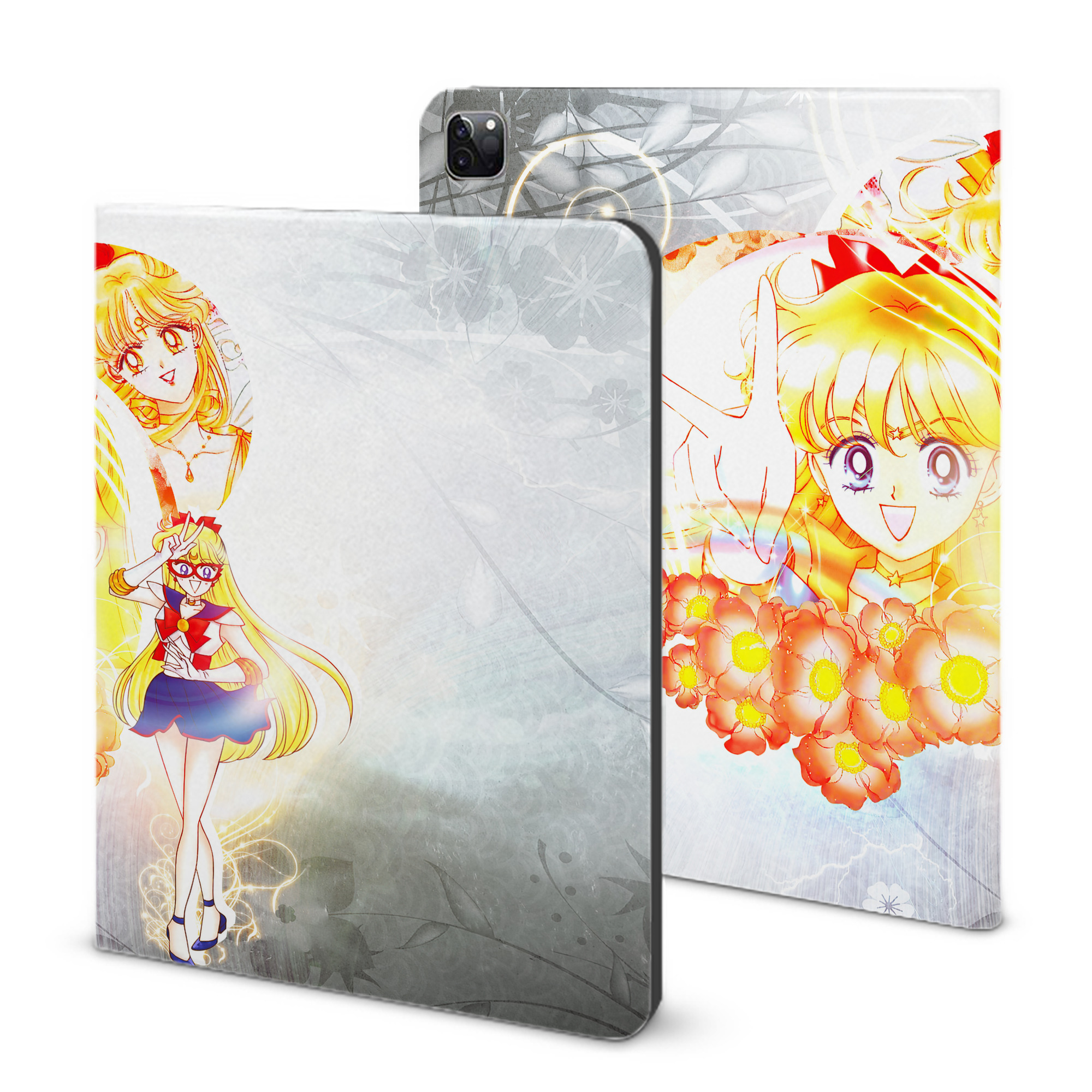（画像用） 美少女戦士セーラームーン Sailor Moon IPad ケース ブック型 PUレザー TPU 耐衝撃 軽量 薄型 ペン収納なし 全面保護 IPad 各モデル対応